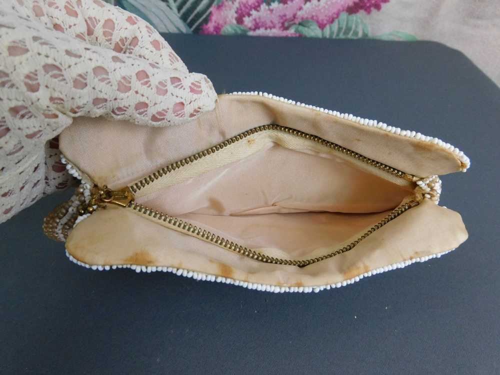 Small Vintage 1930s Beaded Clutch Purse, Evening … - image 7