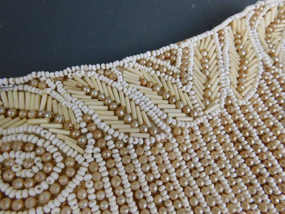 Small Vintage 1930s Beaded Clutch Purse, Evening … - image 8