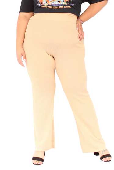 The Drop Beige Ribbed Comfy Pants, Size XXL