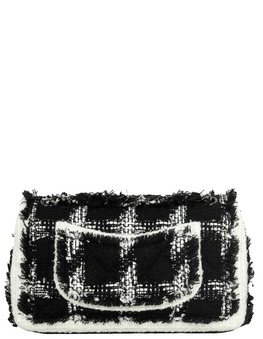 Chanel 2020 Black/White Tweed Medium Classic Doub… - image 3