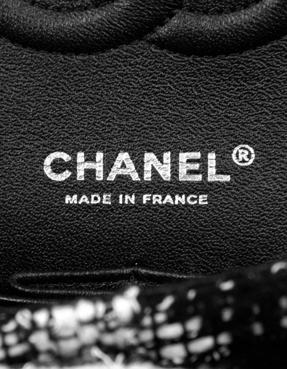 Chanel 2020 Black/White Tweed Medium Classic Doub… - image 7