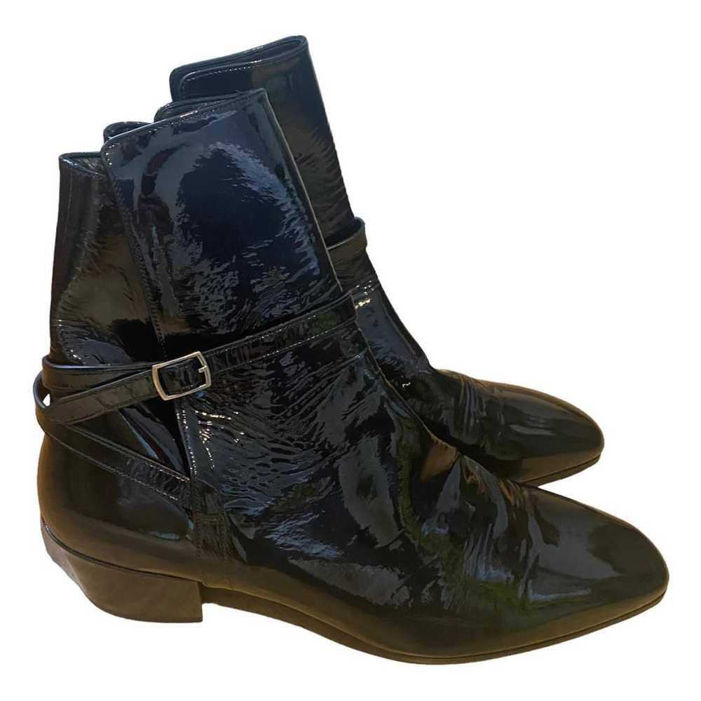 Saint Laurent Wyatt Jodphur patent leather boots - image 1