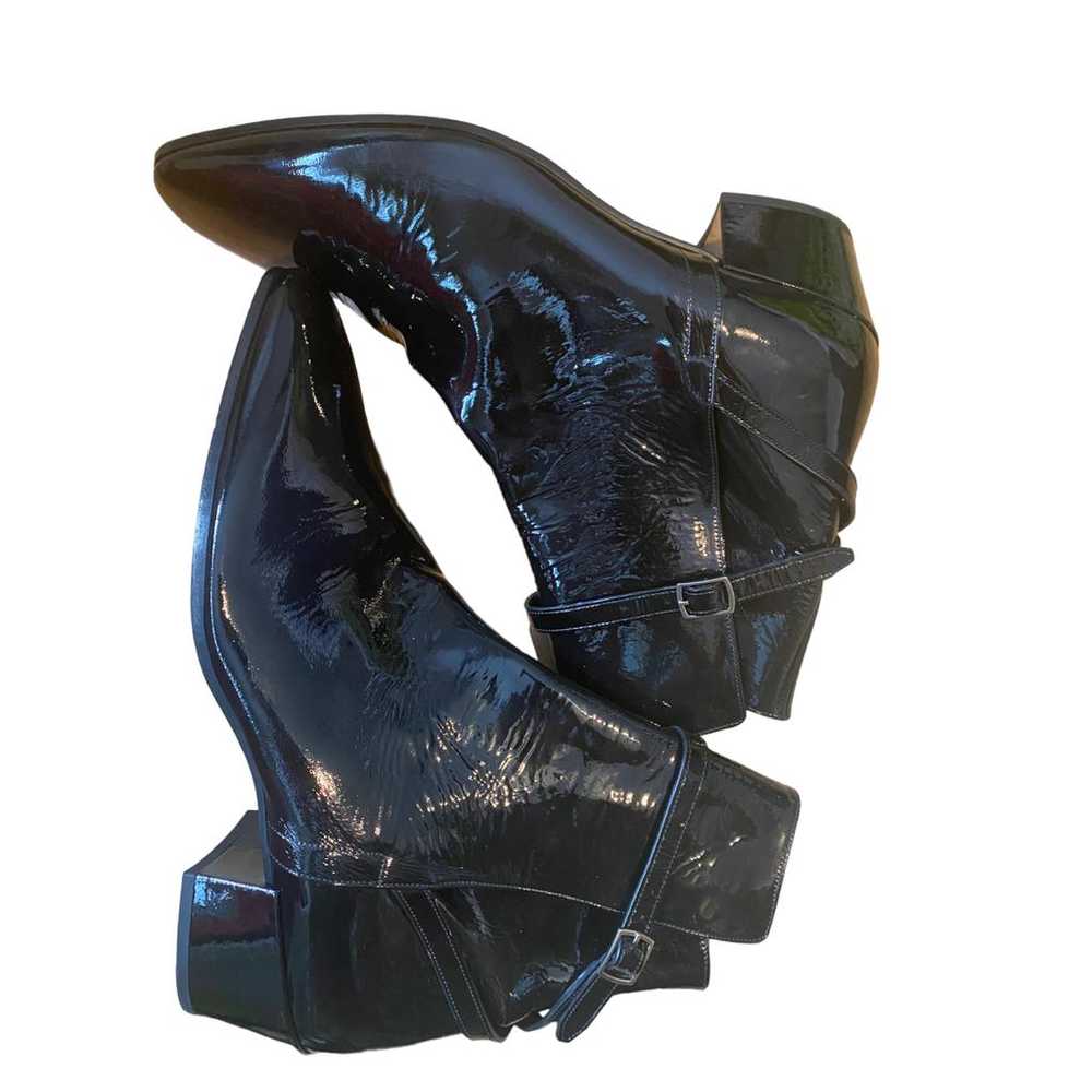 Saint Laurent Wyatt Jodphur patent leather boots - image 6