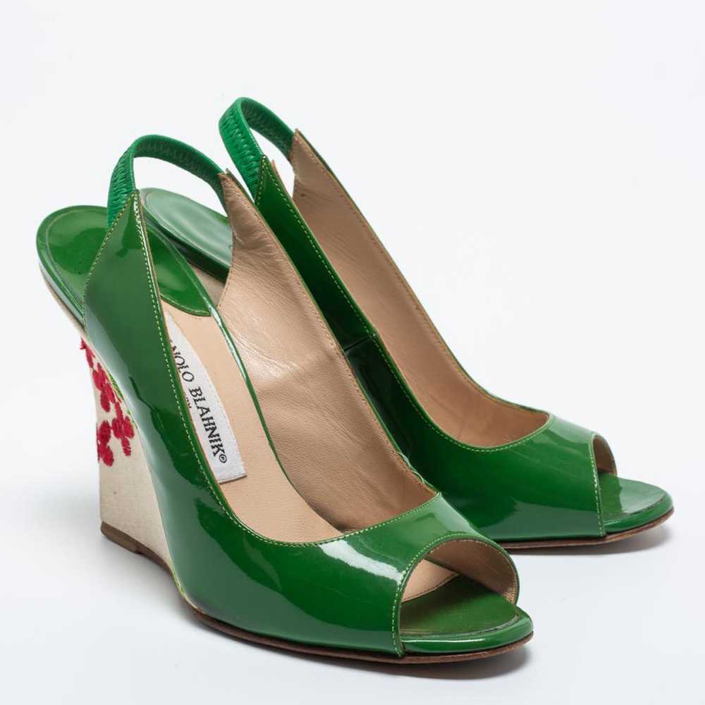 Manolo Blahnik Patent leather heels - image 2