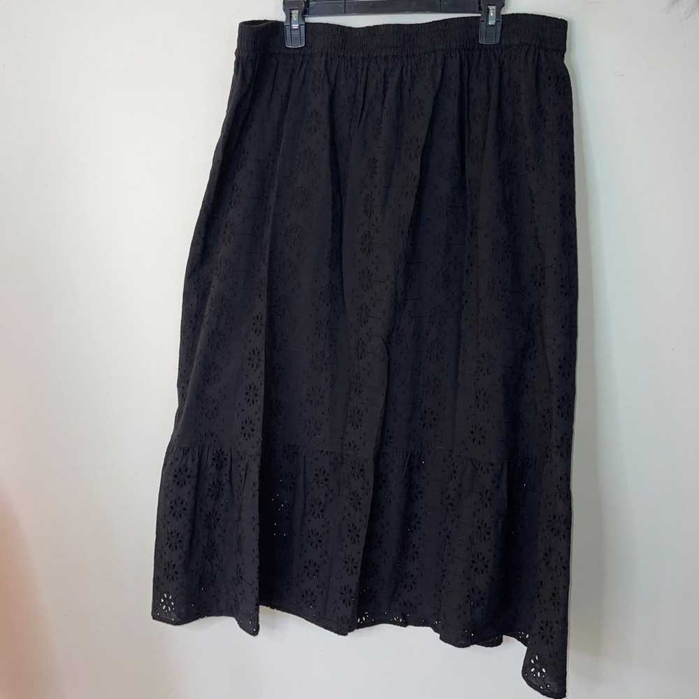 Other MYA Womens Midi Skirt Size Large Black Tier… - image 10