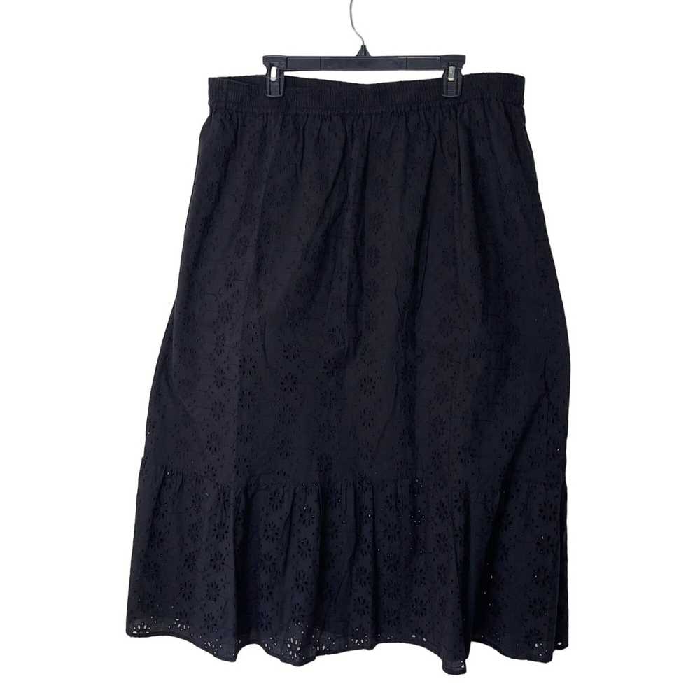 Other MYA Womens Midi Skirt Size Large Black Tier… - image 11