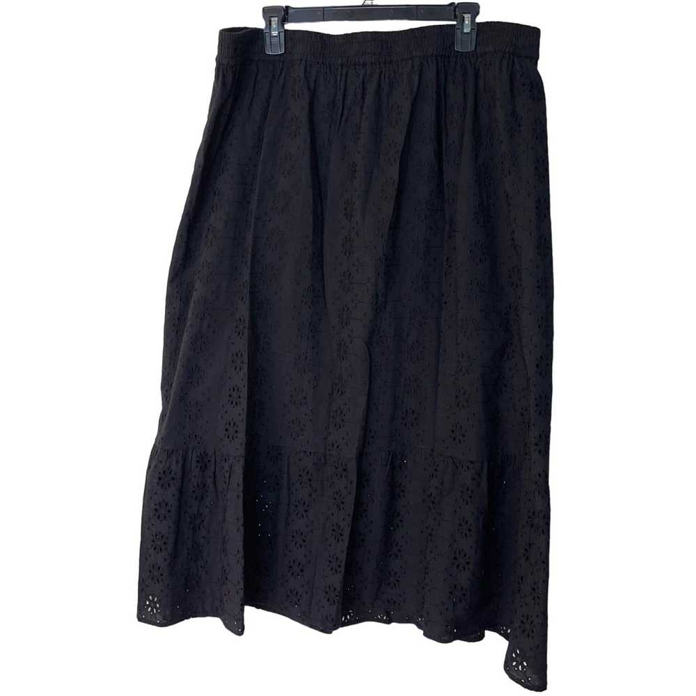 Other MYA Womens Midi Skirt Size Large Black Tier… - image 2