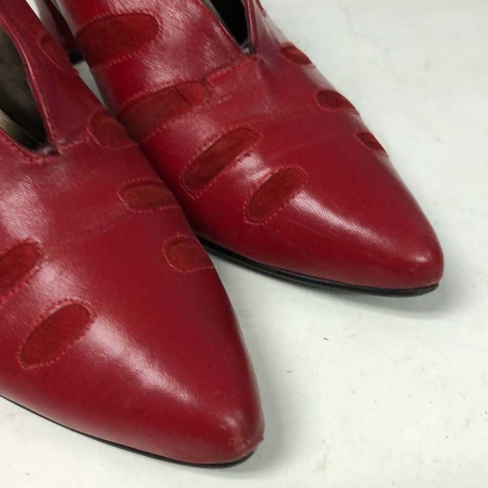 Vintage Vintage R.J.S. Made in Spain red leather … - image 11
