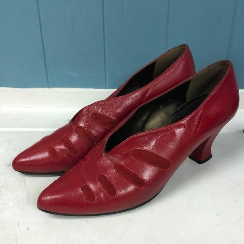 Vintage Vintage R.J.S. Made in Spain red leather … - image 1