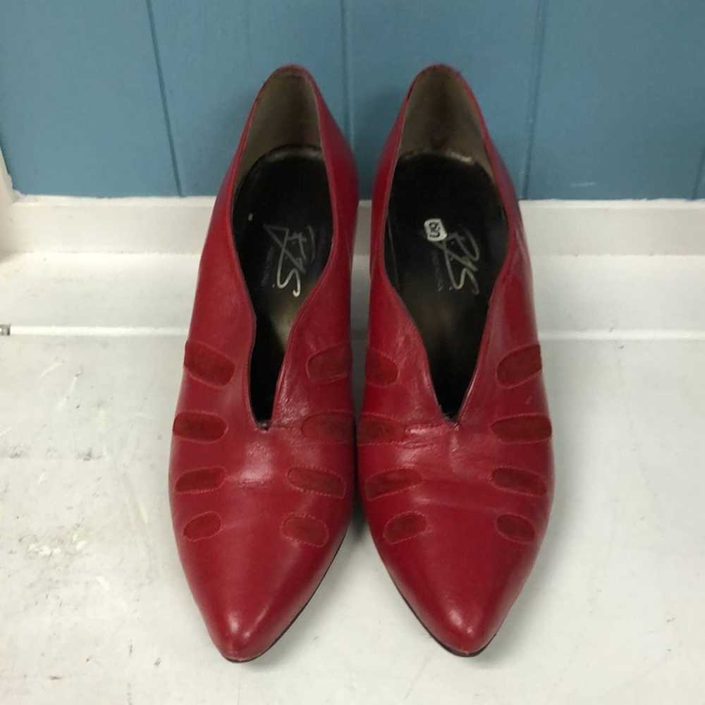 Vintage Vintage R.J.S. Made in Spain red leather … - image 2