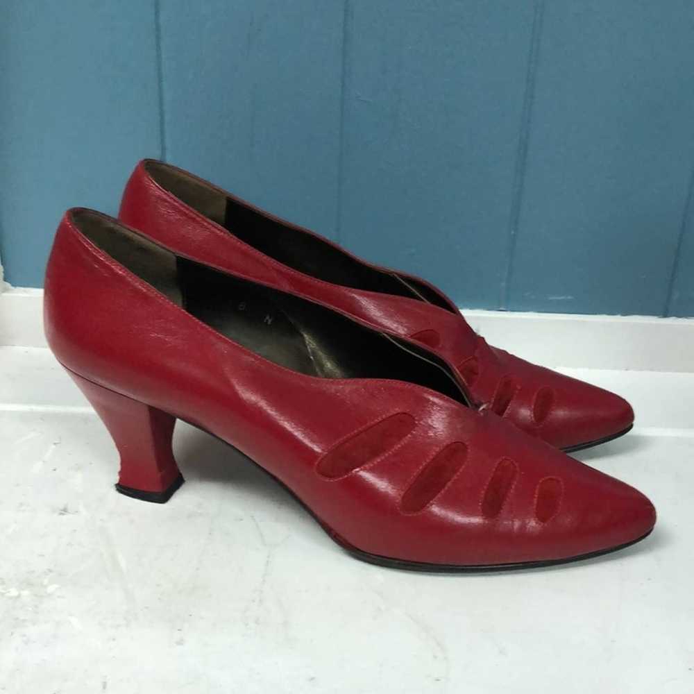 Vintage Vintage R.J.S. Made in Spain red leather … - image 4