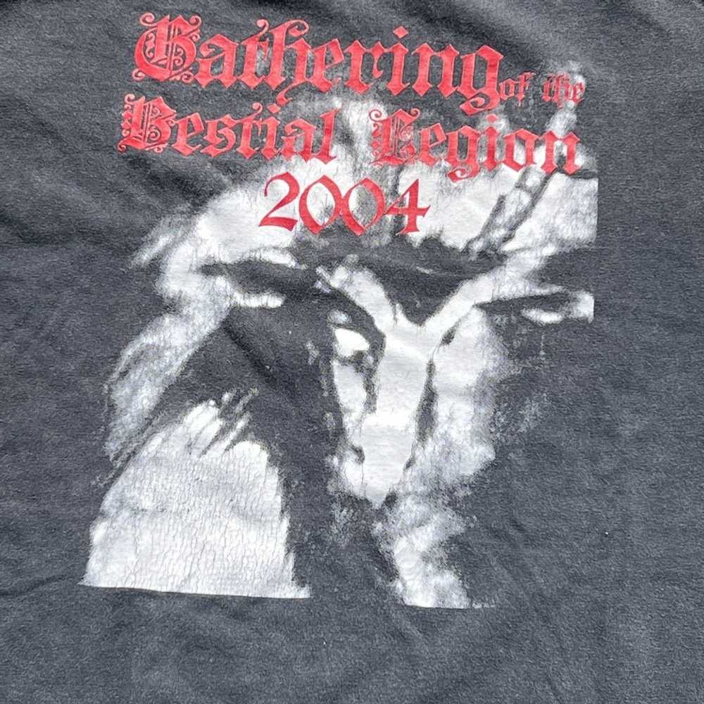 Rock T Shirt × Vintage Vintage Metal Satanic Gath… - image 5