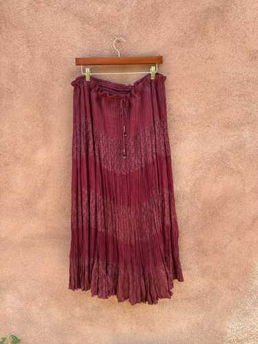 L.A. Pier Maroon Maxi Skirt