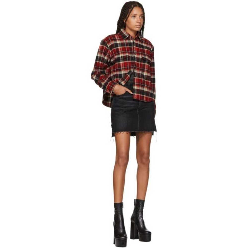 Saint Laurent Paris oversized cropped flannel - image 11