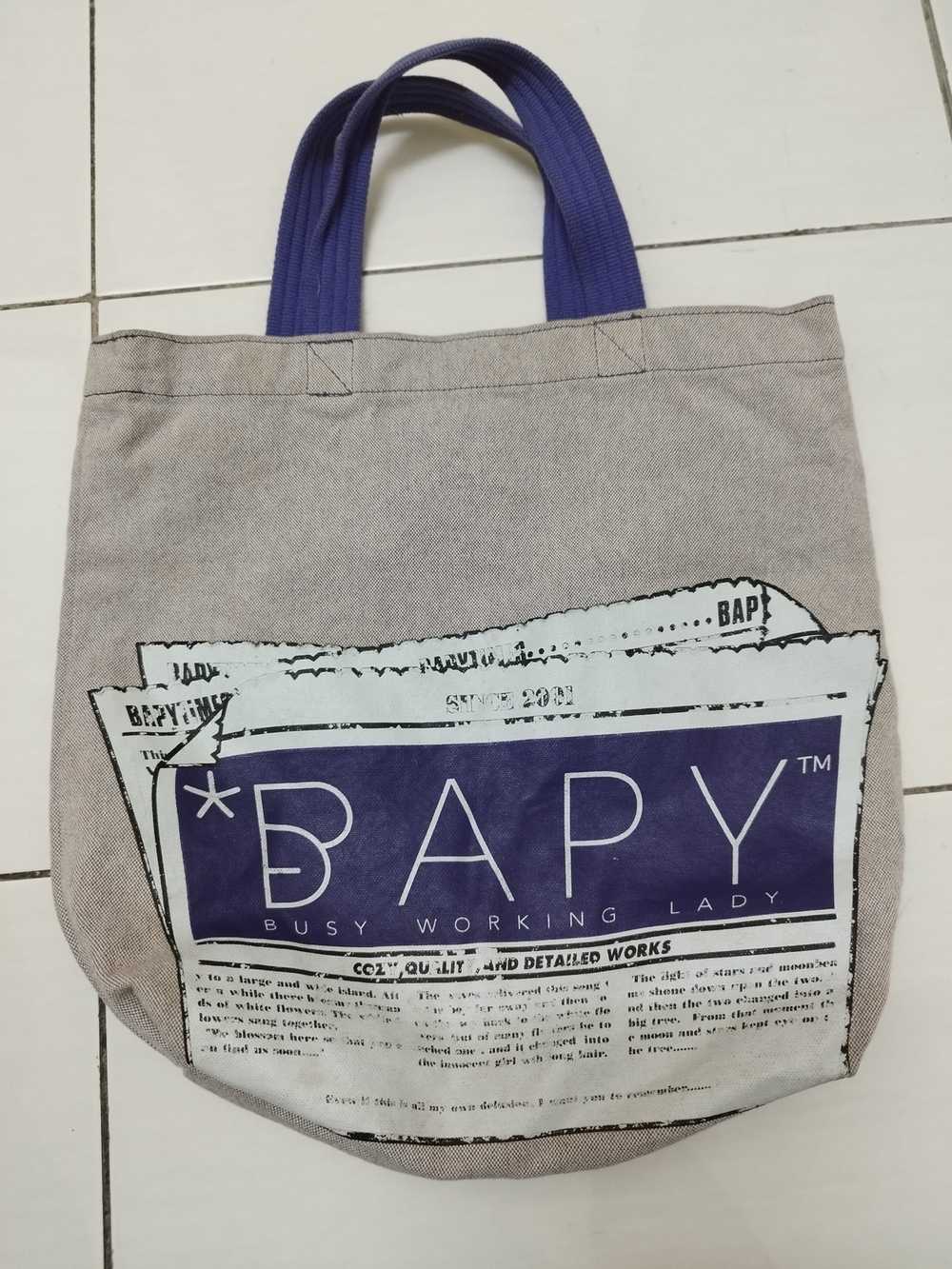 Bape × Japanese Brand × Streetwear Bape bapy tote… - image 2