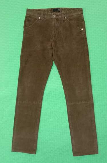Uniqlo HeatTech Pants Size 7 Waist 27 Inches Corduroy Green Straight Leg  Small