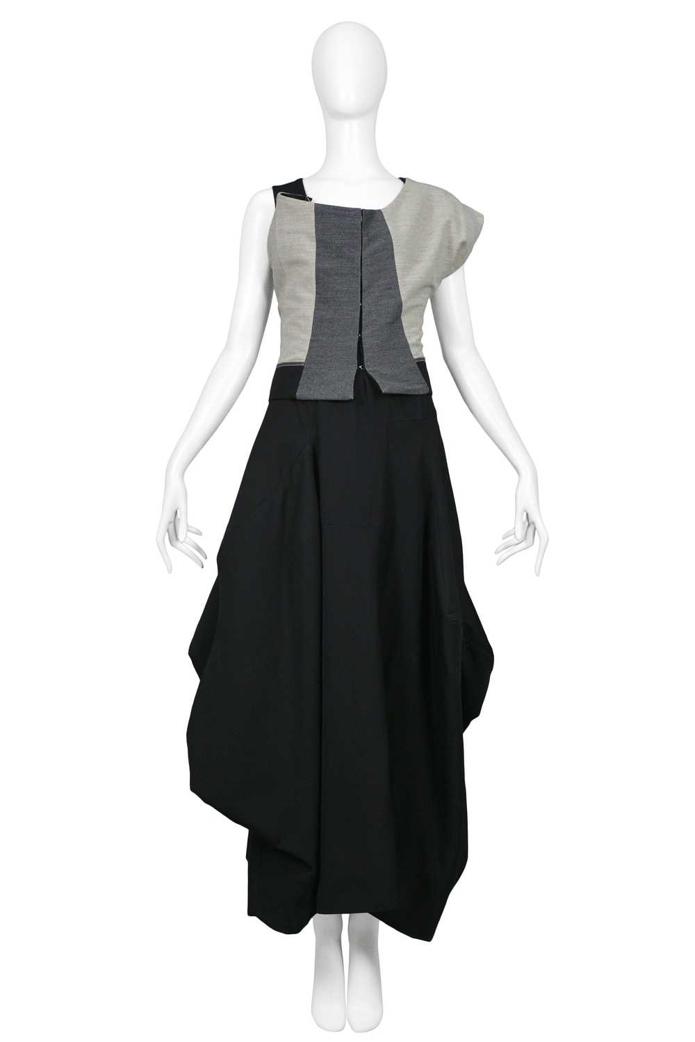 COMME DES GARCONS GREY & BLACK ASYMMETRICAL MODER… - image 2