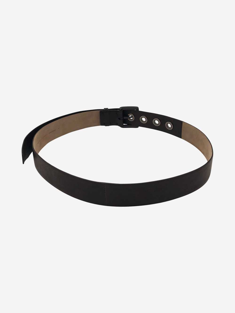 Brunello Cucinelli Brown Brown leather belt - siz… - image 3