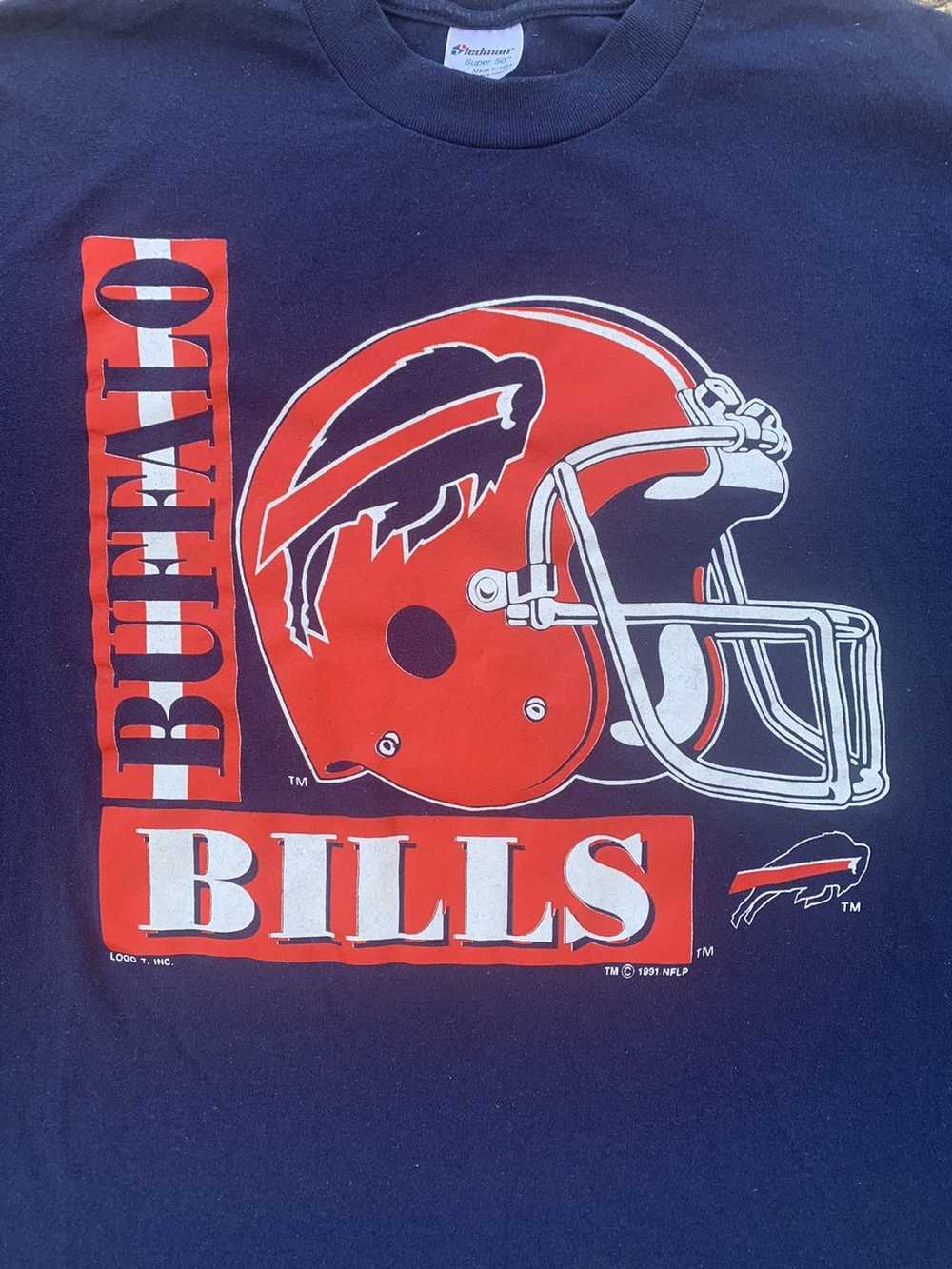 NFL × Vintage Vintage 90s Buffalo Bills T-shirt E… - image 2