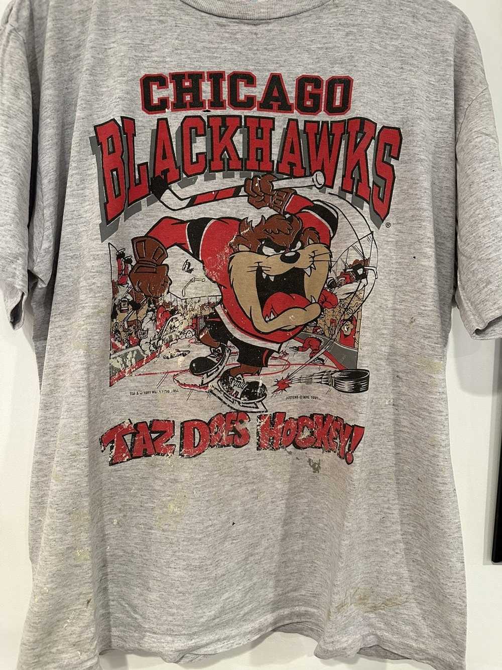 NHL × Vintage 1991 taz and Chicago Blackhawks - image 2