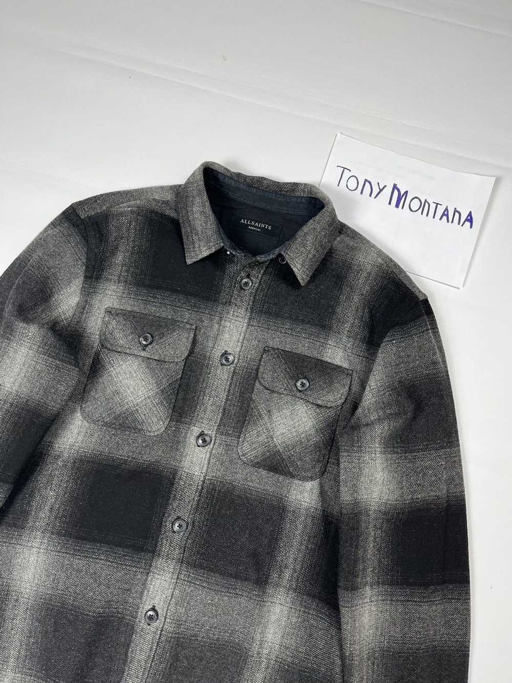 Allsaints × Streetwear Allsaints Wool Flannel Shi… - image 2