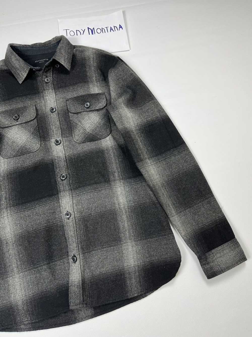 Allsaints × Streetwear Allsaints Wool Flannel Shi… - image 4