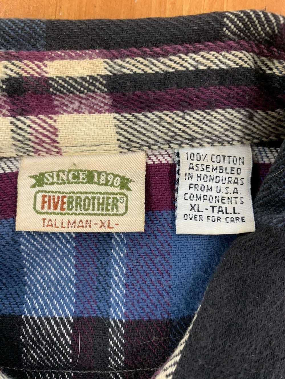 Vintage Vintage Flannel 1990s Five Brother Flanne… - image 3