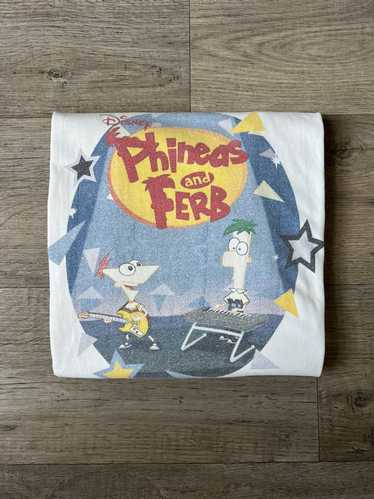 Disney Y2K Disney store phineas and Ferb shirt - image 1