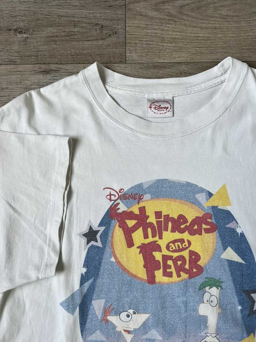 Disney Y2K Disney store phineas and Ferb shirt - image 2