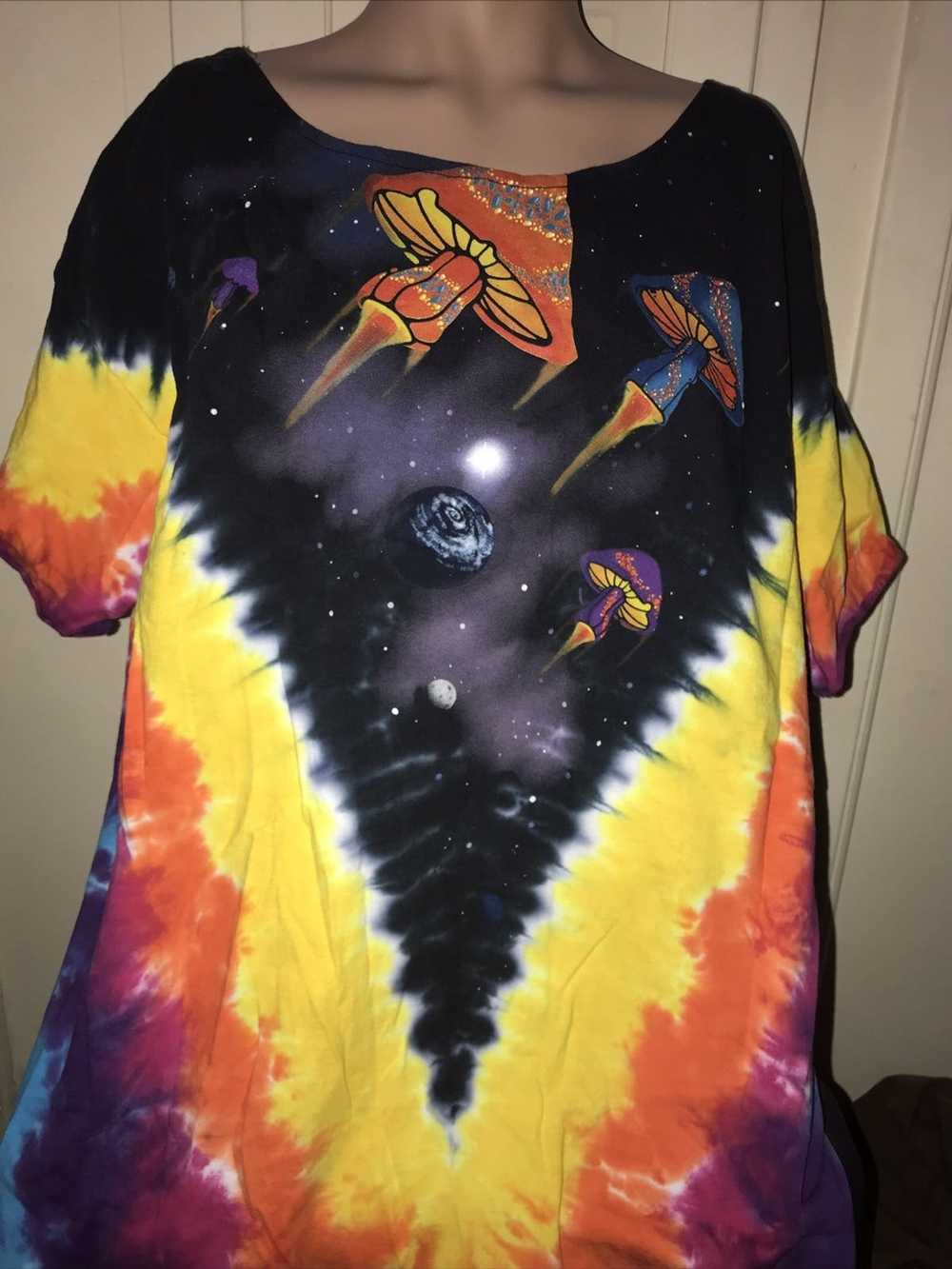 Other Psychedelic Tie-Dye Space Mushroom Shirt - image 1