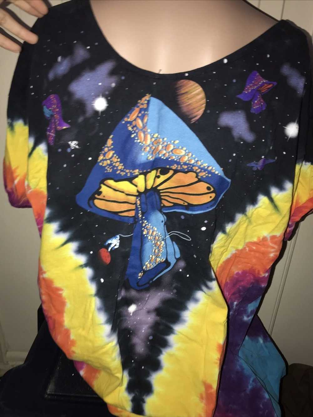 Other Psychedelic Tie-Dye Space Mushroom Shirt - image 2