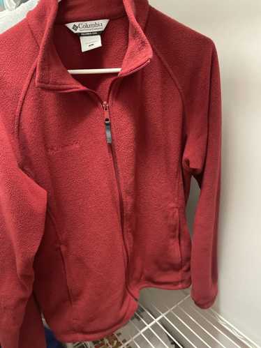 Columbia Columbia red fleece zip-up