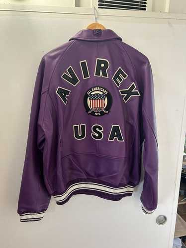 Avirex AVIREX purple leather jacket new collection