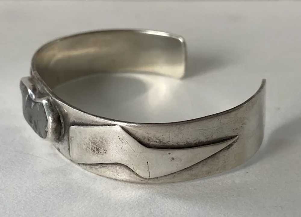 REDUCED Unusual One Of A Kind Silver Cuff Bracele… - image 2