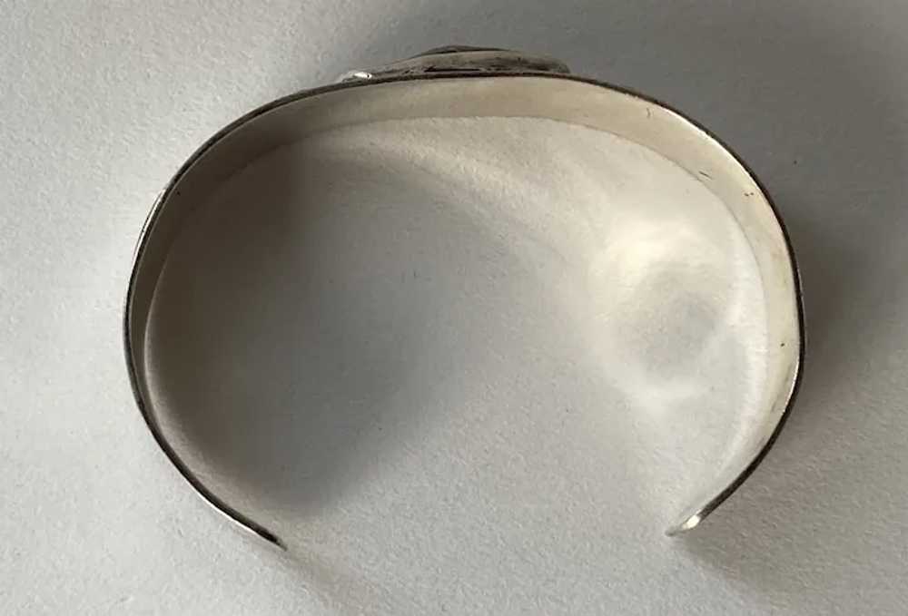 REDUCED Unusual One Of A Kind Silver Cuff Bracele… - image 4