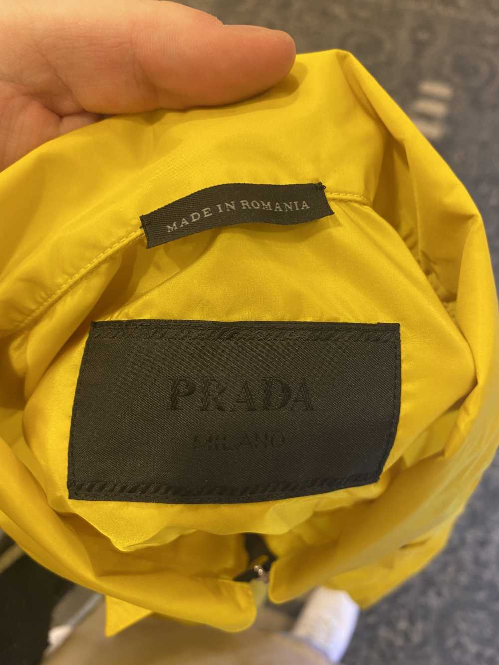 Prada Prada Yellow Nylon Windbreaker Jacket Size M - image 4