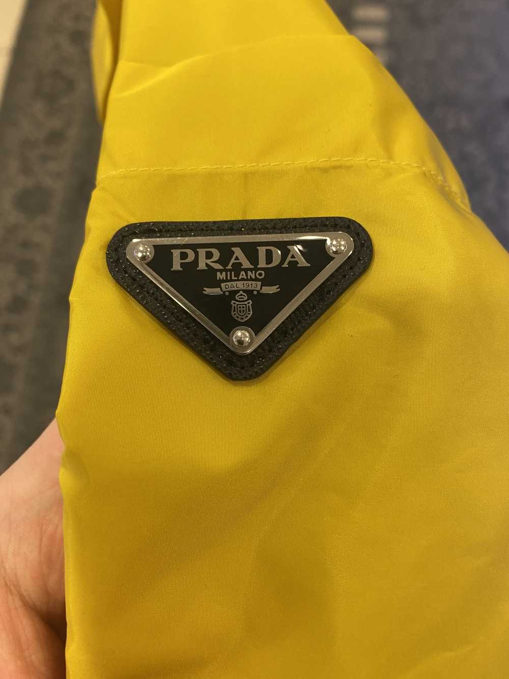 Prada Prada Yellow Nylon Windbreaker Jacket Size M - image 5