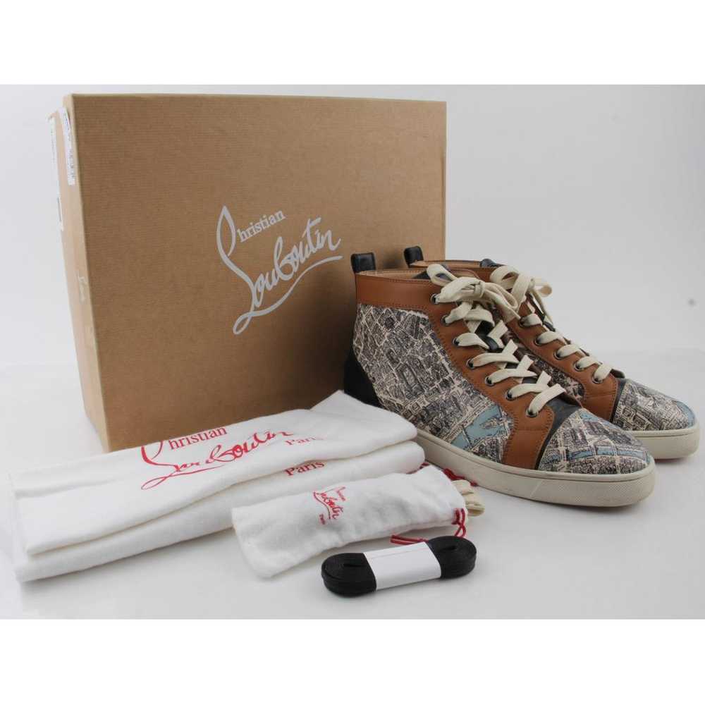 Christian Louboutin Louis leather high trainers - image 10
