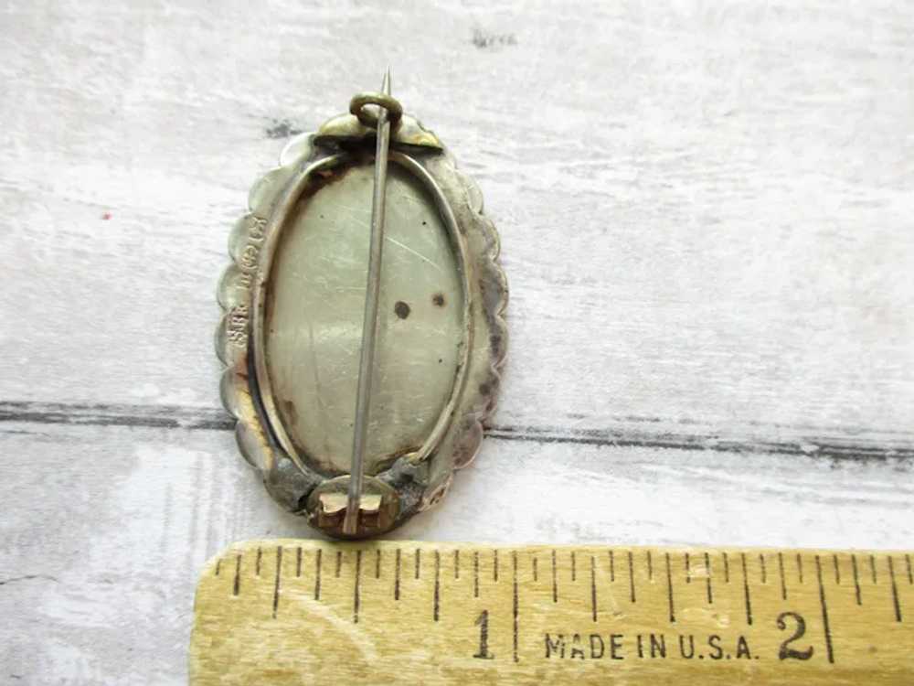 Antique Victorian Horseshoe Brooch Forget Me Not … - image 9