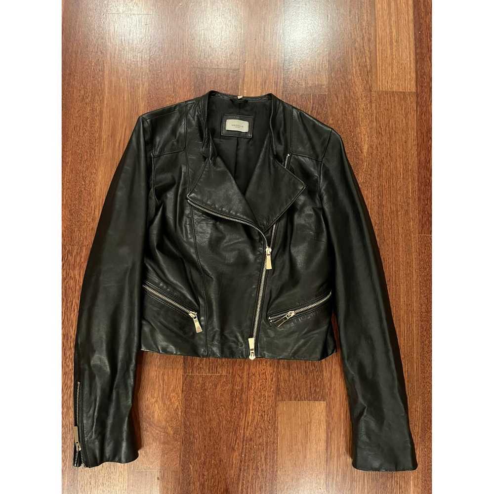 Marella Leather biker jacket - image 3