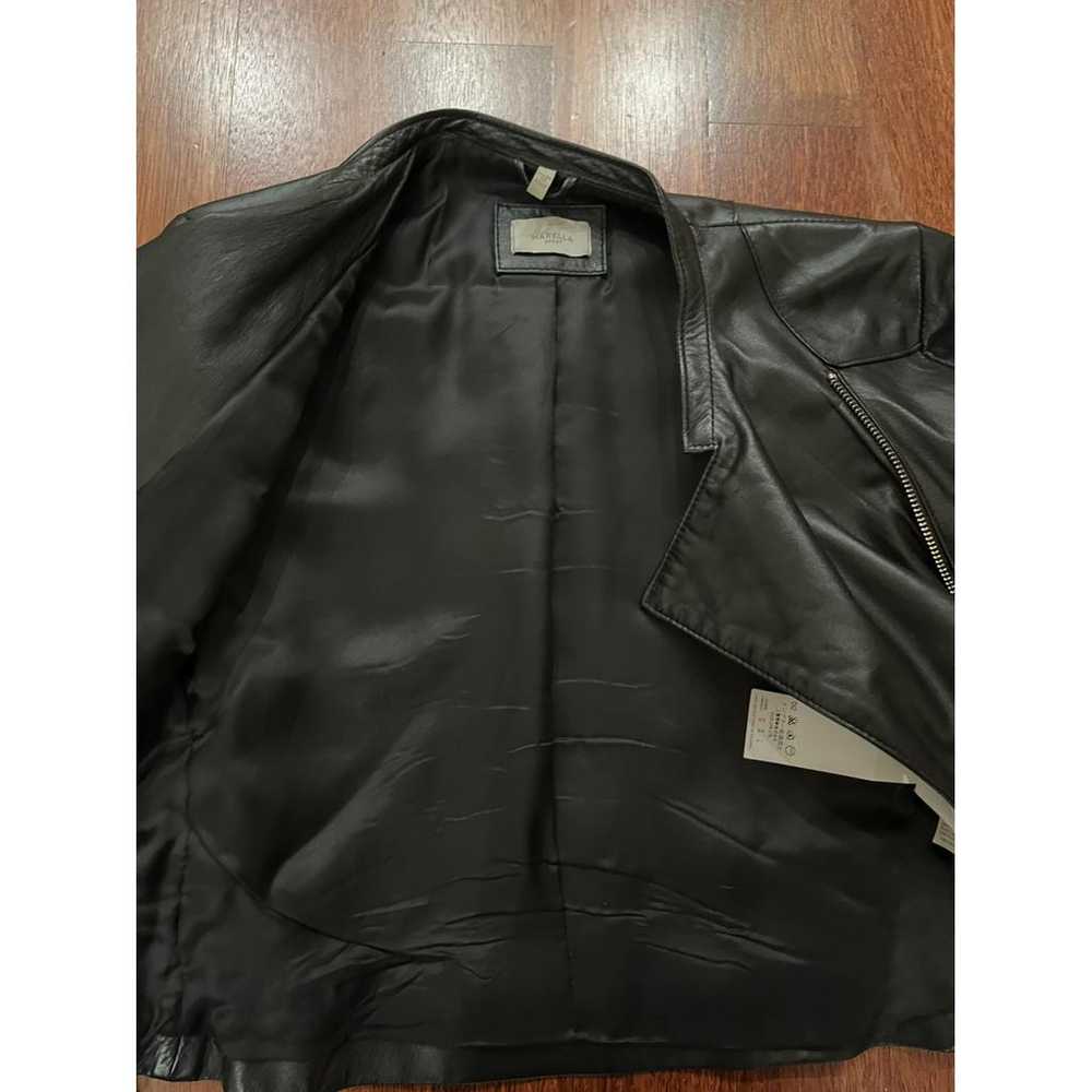 Marella Leather biker jacket - image 8