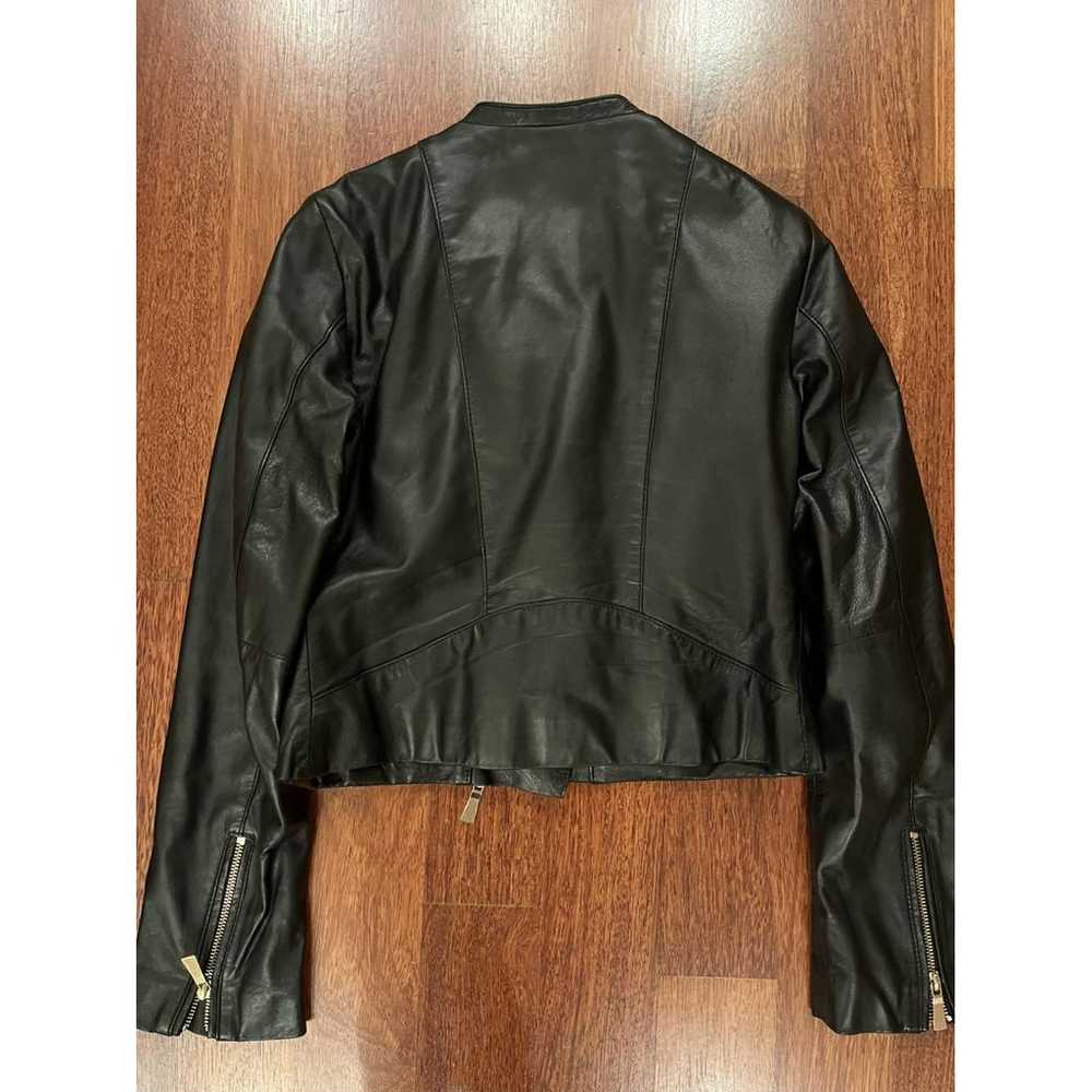 Marella Leather biker jacket - image 9