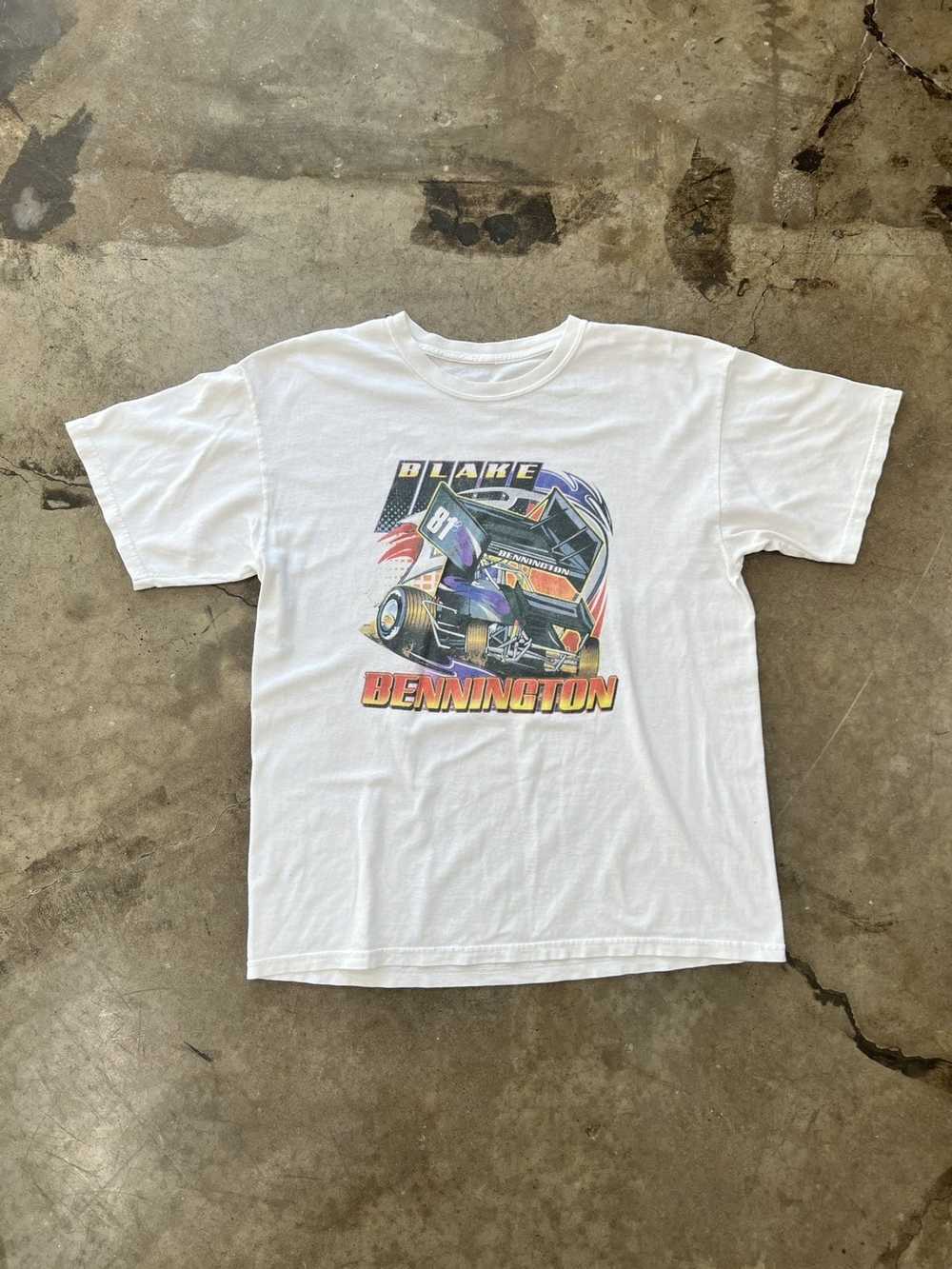 NASCAR × Vintage Vintage Blake Bennington Tee Sz.… - image 2