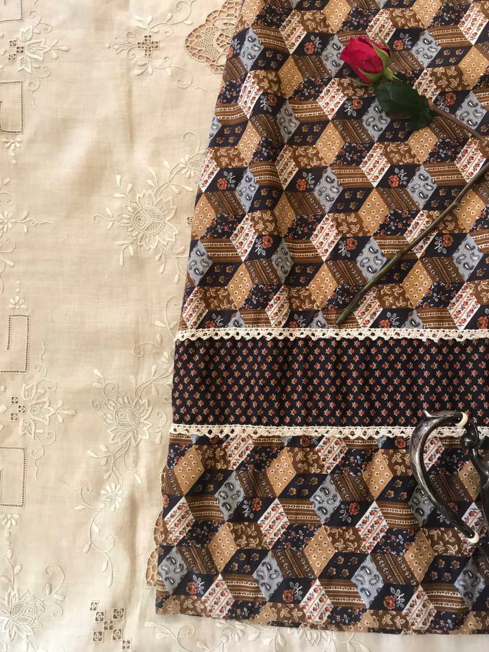 1970’s vintage patchwork calico kimono dress by Y… - image 8