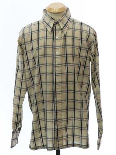 1980's Monzini Mens Mod Shirt - image 1