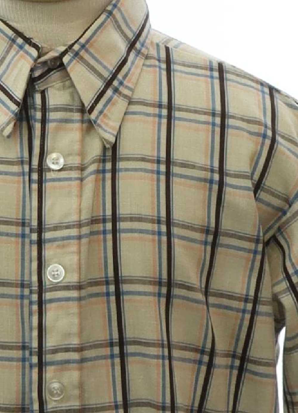 1980's Monzini Mens Mod Shirt - image 2