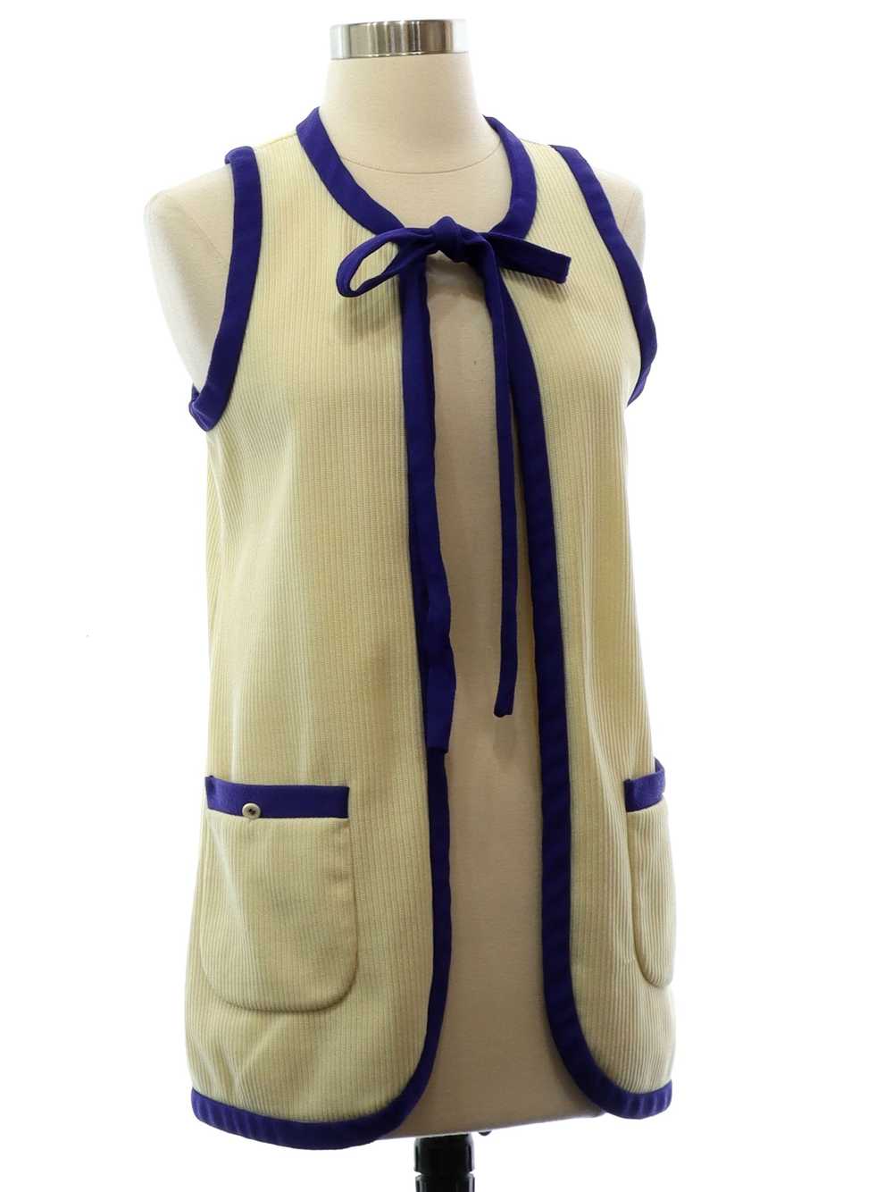 1960's Country Set Womens Mod Knit Vest - image 1