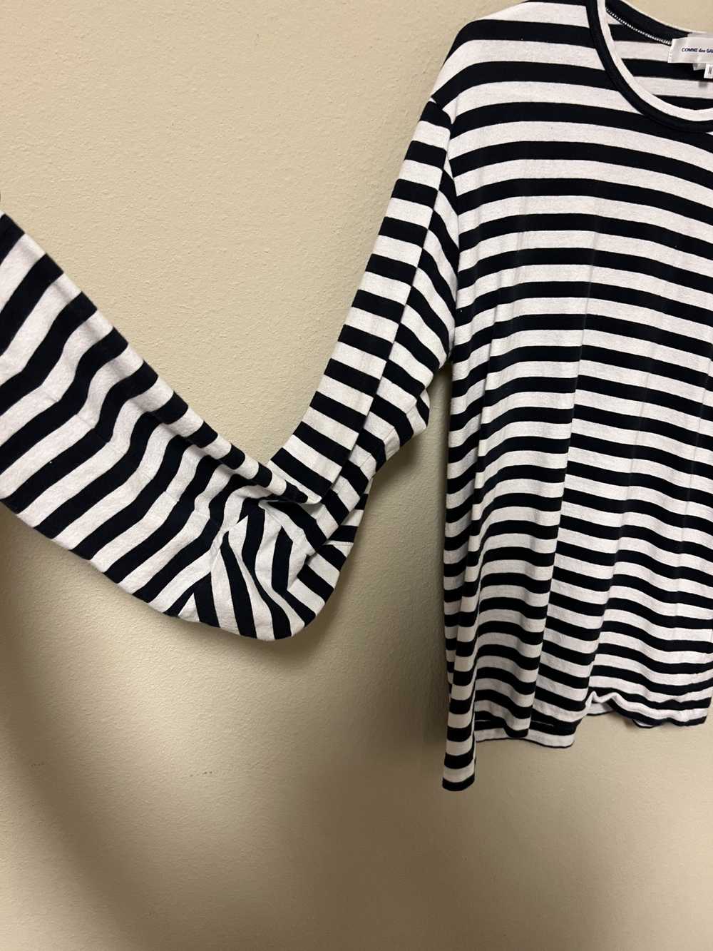 Comme des Garcons 2011 striped long-sleeve with e… - image 2