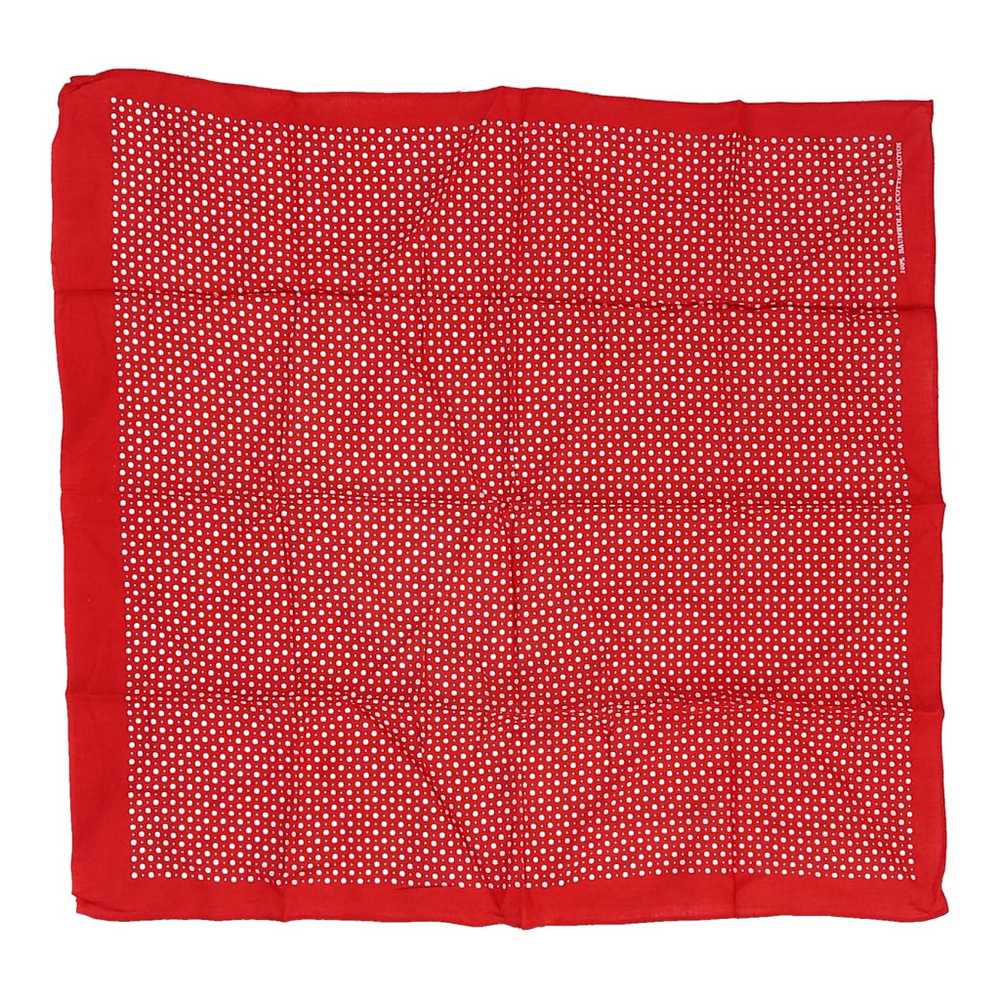 Unbranded Polka Dot Scarf - No Size Red Cotton - image 1