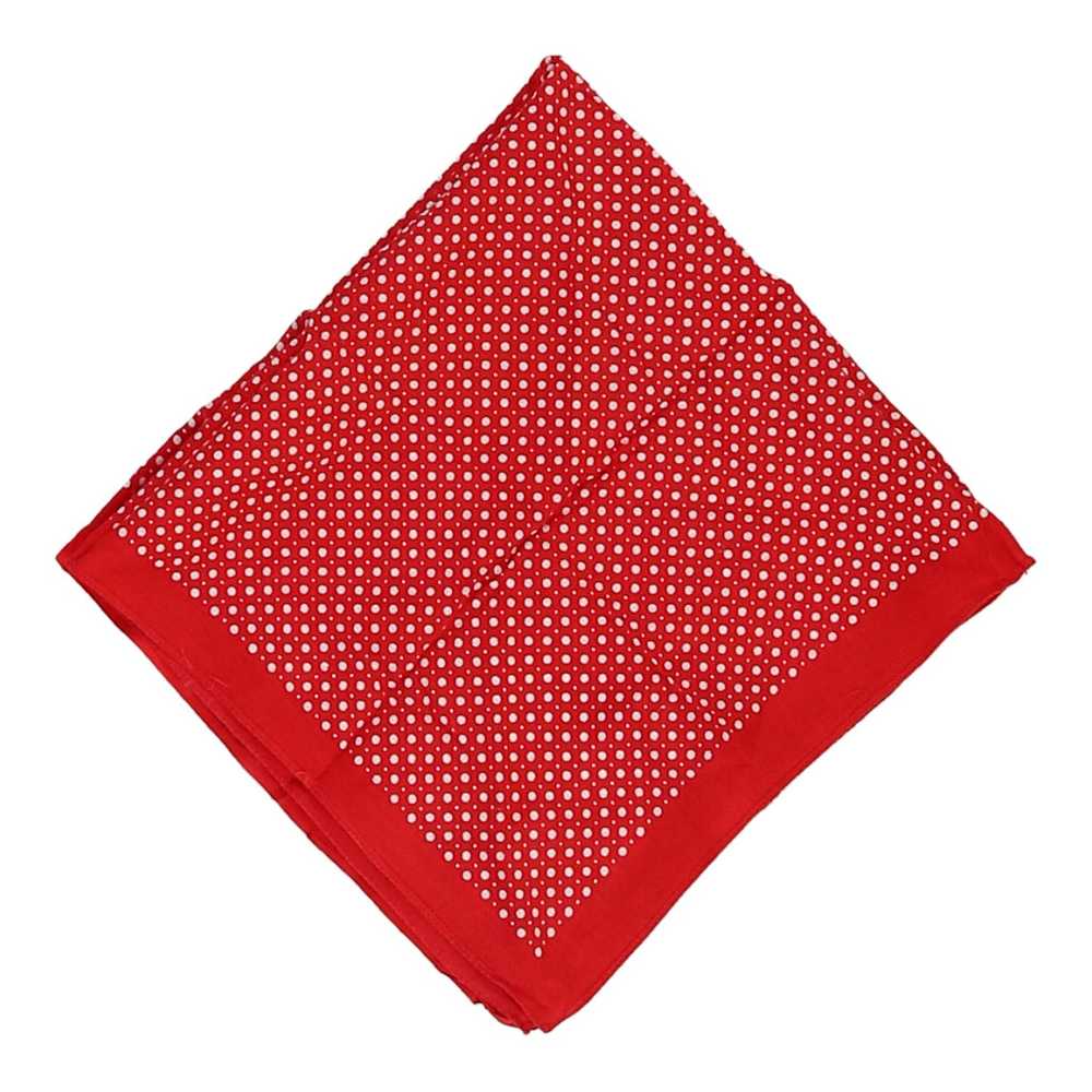 Unbranded Polka Dot Scarf - No Size Red Cotton - image 2